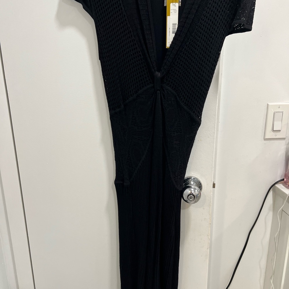 NEW Catherine MaLandring Long Black Dress Size: XL